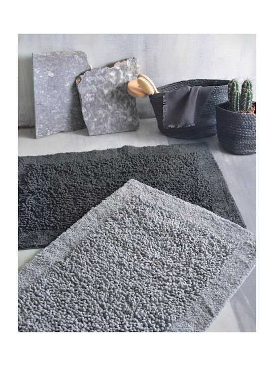 Rythmos Bath Mat Cotton Rimmon 120-137-024 Gray 60x90cm