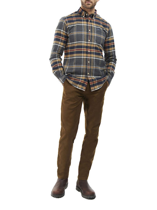 Barbour Men's Shirt Long Sleeve Checked Multicolour