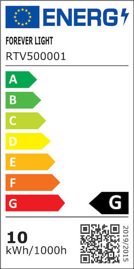 Forever Light Smart Λάμπα LED 10W για Ντουί E27 και Σχήμα A60 RGBW 806lm Dimmable