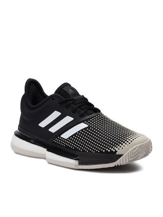 adidas Solecourt Boost Γυναικεία Παπούτσια Τένις για Χωμάτινα Γήπεδα Core Black / Cloud White
