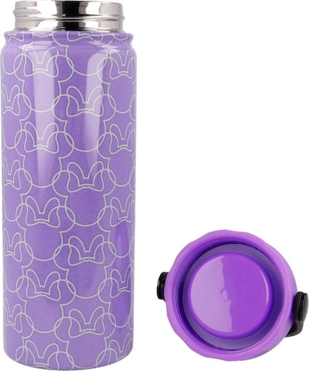 Stor Minnie Thermos Bottle Stainless Steel BPA Free 530ml Purple