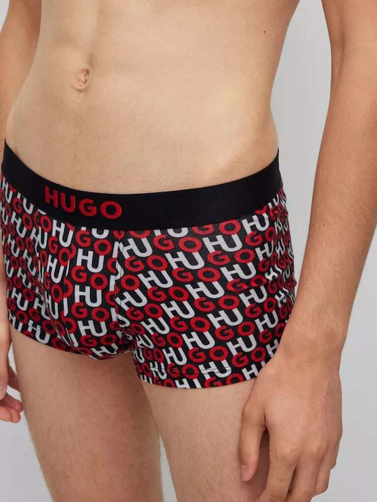 Hugo Boss Men's Boxers Red / Black with Patterns 2Pack