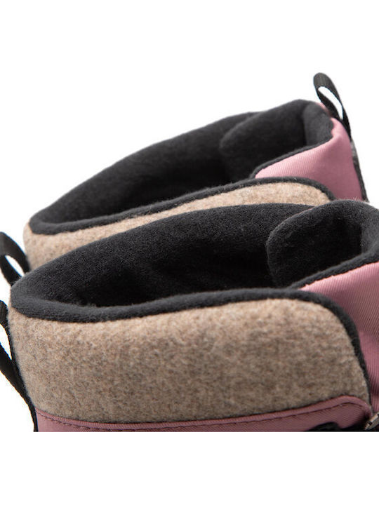 Flexyper Kinder-Schneestiefeletten mit Schnürsenkeln Rosa