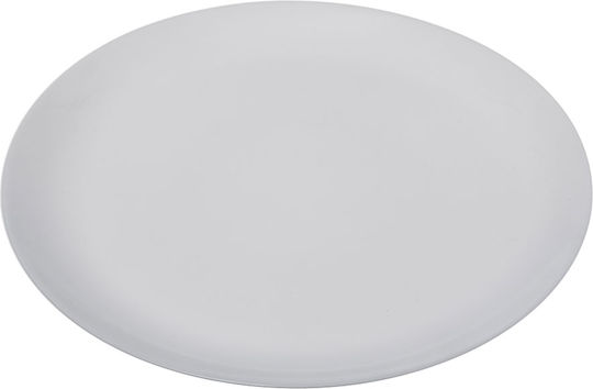 Plate Desert Glass White with Diameter 19cm