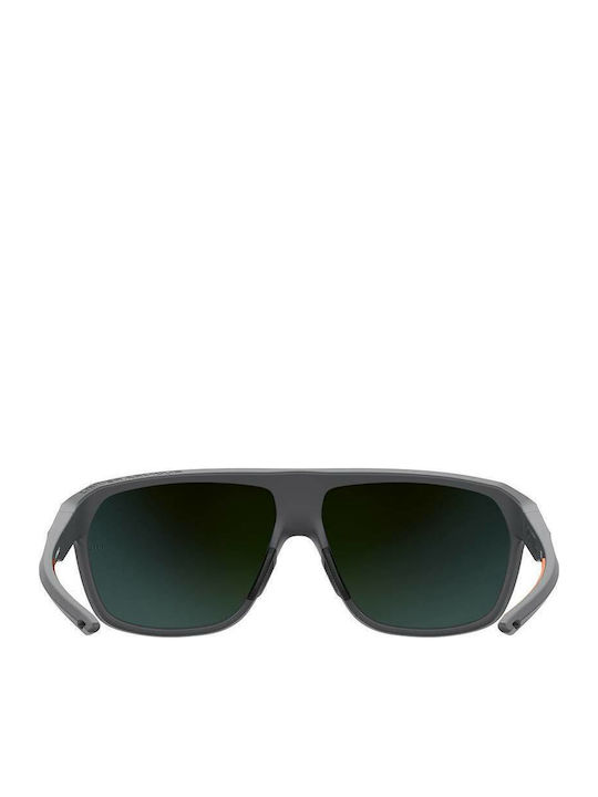 Under Armour Men's Sunglasses with Gray Plastic Frame and Yellow Mirror Lens UA Dominate KB7/50