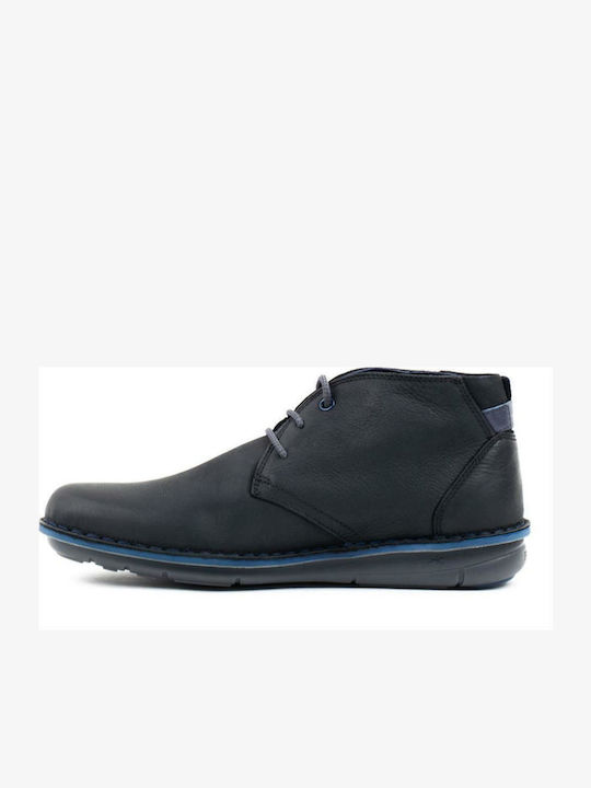 Leather Men's Boots Desert Black