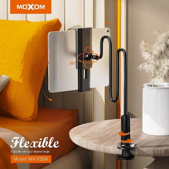 Moxom MX-VS64 Tablet Stand with Extension Arm Black