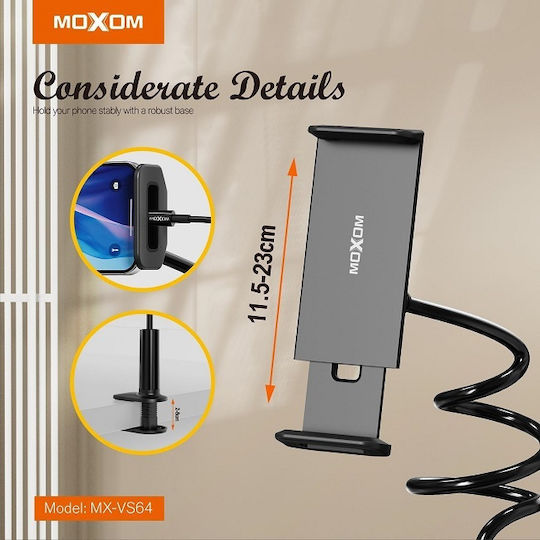 Moxom MX-VS64 Tablet Stand with Extension Arm Black