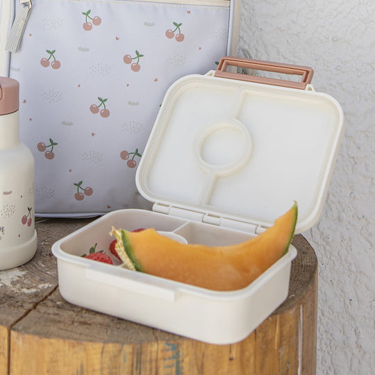 Cherry Plastic Kids' Food Container 0.5lt Beige