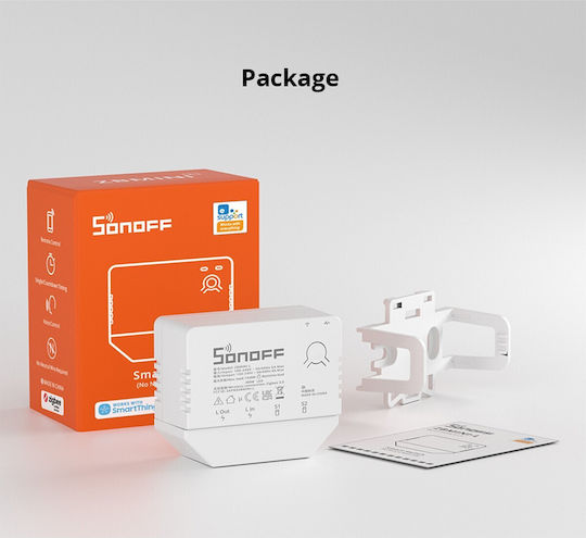 Sonoff Smart Switch 1 Καναλιού Wi-Fi & ZigBee 6A (χωρίς Ουδέτερο)