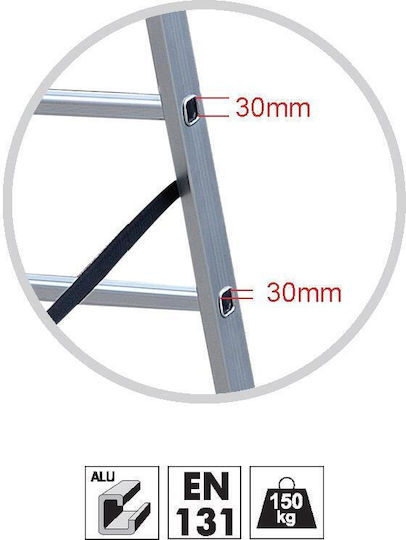 GeHock Dreifach Kombinationsleiter Aluminium
