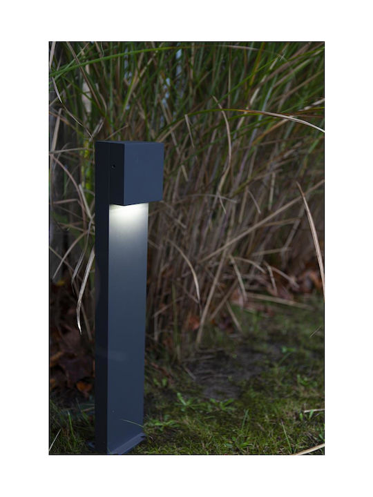 Lutec Φωτιστικό Κολωνάκι LED Εξωτερικού Χώρου 9.2W με Φυσικό Λευκό Φως IP54 Γκρι