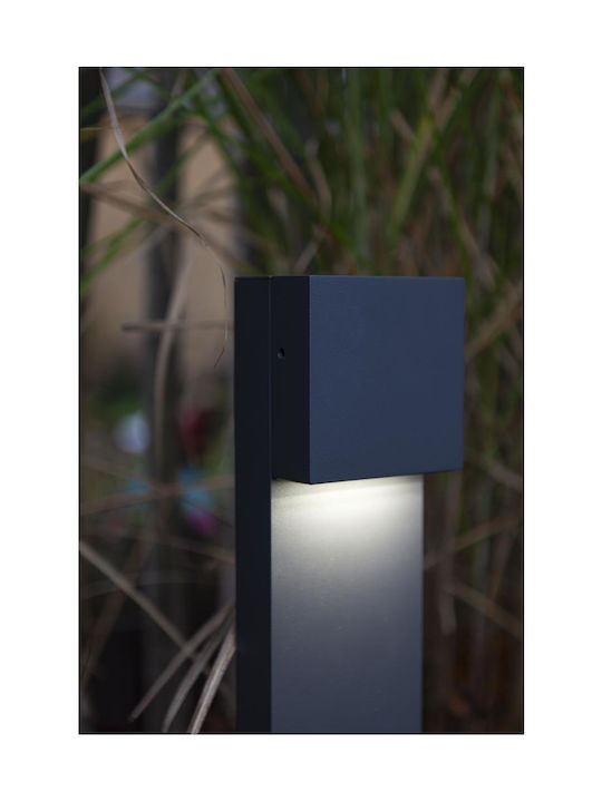 Lutec Φωτιστικό Κολωνάκι LED Εξωτερικού Χώρου 9.2W με Φυσικό Λευκό Φως IP54 Γκρι
