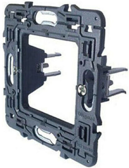 Legrand Mosaic Switch Support Base 2 Elements with Nail Length 37mm in Black Color 080269