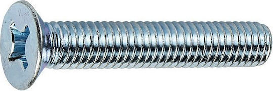 F.F. Group Metal Screw Phillips DIN 965 with Diameter M5 and Length 50mm