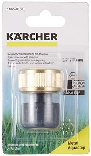 Karcher 2.645-018.0 Quick Connector Water Pipe with Aqua Stop 19mm