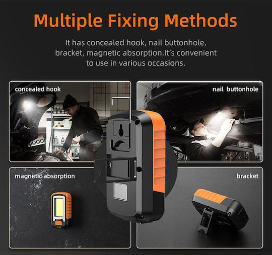 Superfire Arbeitslampe Batterie LED IP43 mit einer Helligkeit von bis zu 650lm