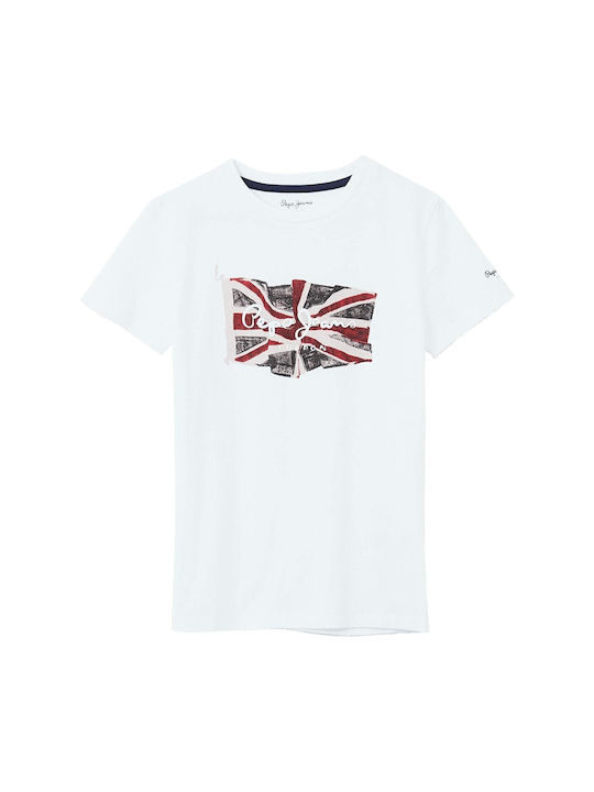 Pepe Jeans Παιδικό T-shirt Λευκό