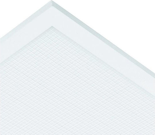 123led Τετράγωνο Χωνευτό LED Panel 40W με Θερμό Λευκό Φως 3000K 59.5x59.5εκ.