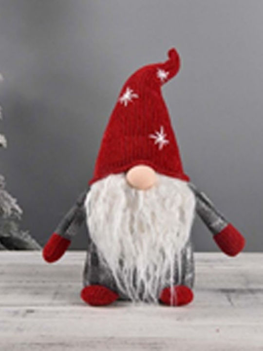 Iliadis Christmas Fabric Figure Dwarf Red Height 20cm