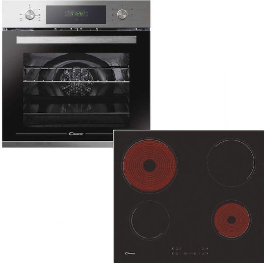 Candy Over Counter Oven 70lt with Ceramic Hobs W59.5cm.