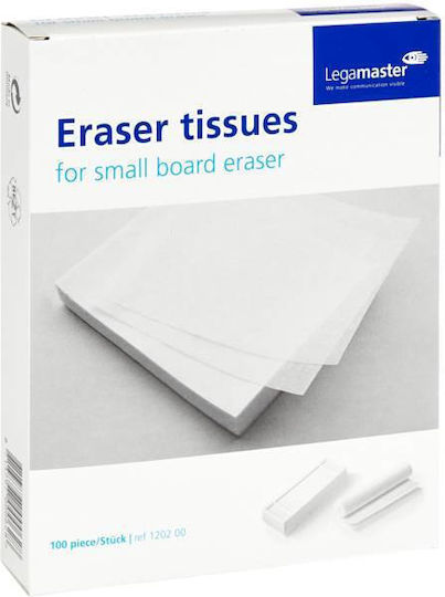 Legamaster Cloth for Whiteboard Sponge Replacements 100 Pieces. White 120200