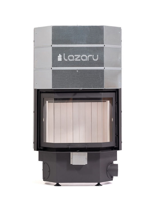 Lazaru Prisma Premium 70/51 Ενεργειακό Τζάκι Ξύλου Αερόθερμο 13.8kW Πρισματικό με Συρόμενη Ανοιγόμενη Πόρτα