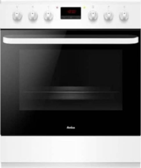 Amica ACM3504B Gas & Electric Cooker 65lt with Gas & Electric Hobs W60cm. White