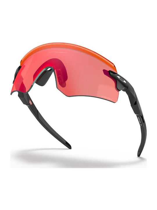 Oakley Encoder Unisex Sunglasses with Red Plastic Frame and Orange Mirror Lens OO9471-02