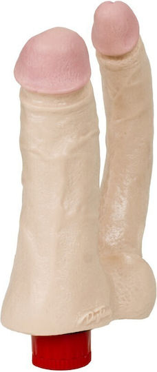 Doc Johnson The Naturals Vibrating Double Penetrator Διπλός Δονητής 15cm Flesh