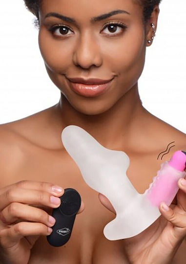 Frisky 28X Filler Up Classic Vibrator with Remote Control 16cm Clear
