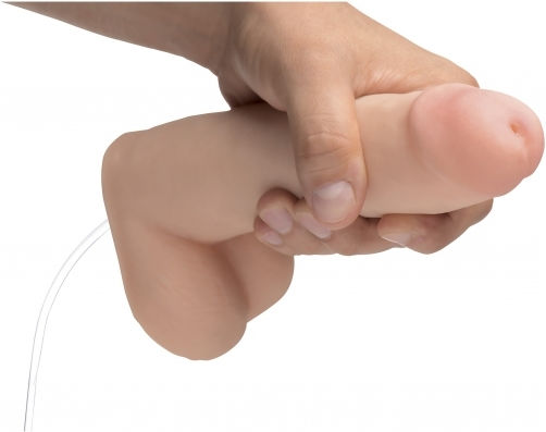 XR Dual Density Squirting Ρεαλιστικό Dildo με Δυνατότητα Εκσπερμάτωσης Flesh 20cm
