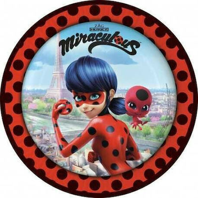 Procos Miraculous Ladybug Plate 8pcs