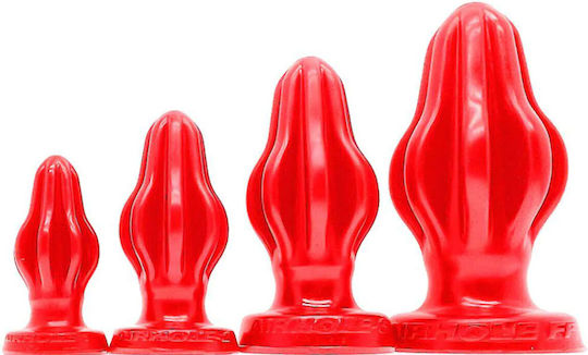 Oxballs Airhole 1 Πρωκτική Σφήνα Finned Buttplug Red