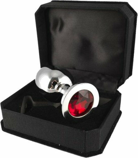 Rimba Bondage Play Plug Metal Dop Anal Argintie 9.7cm