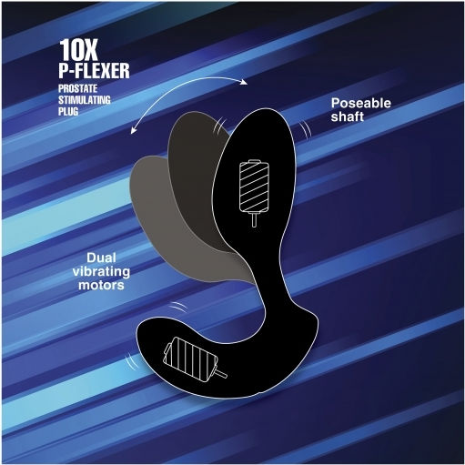 XR Alpha Pro Πρωκτικός Δονητής με Δυνατότητα Ασύρματης Λειτουργίας Black 13.7cm