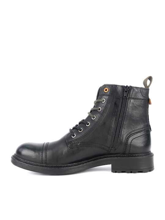 Freedom Leather Black Boots Anatomical