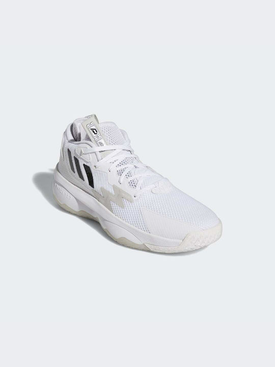 Dame 8 Ψηλά Μπασκετικά Παπούτσια Cloud White / Core Black / Grey One