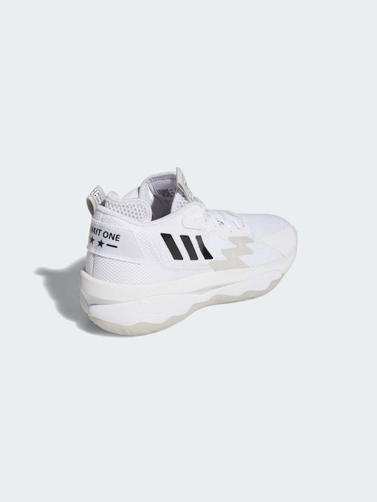 Dame 8 Ψηλά Μπασκετικά Παπούτσια Cloud White / Core Black / Grey One