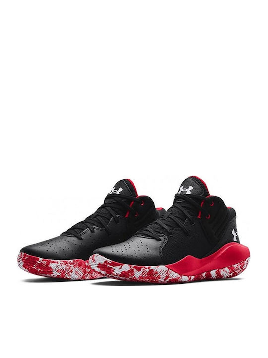Jet 21 High Basketball Shoes Black / Red / White