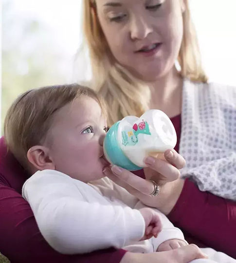 Tommee Tippee Σετ Πλαστικά Μπιμπερό Advanced Anti-Colic Κατά των Κολικών με Θηλή Σιλικόνης για 0+ μηνών Ροζ Turquoise 150ml 2τμχ