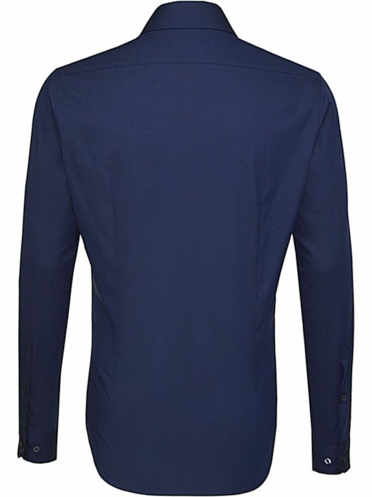 Seidensticker Men's Shirt Long Sleeve Blue