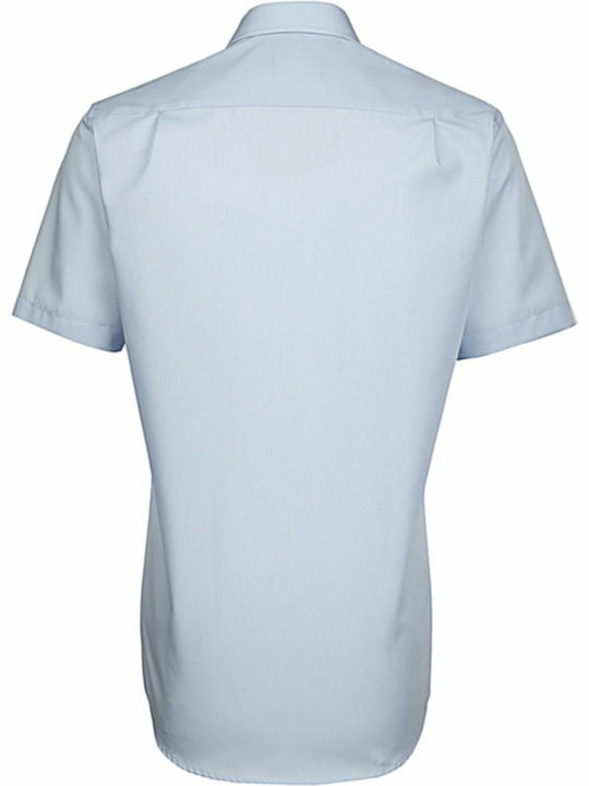 Seidensticker Men's Shirt Short Sleeve Light Blue