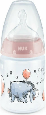 Nuk Plastikflasche First Choice Plus Winnie Gegen Koliken mit Silikonsauger für 0-6 Monate Pink Winnie Puuh 150ml 1Stück