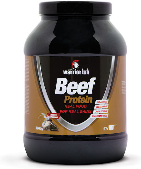 Warrior Lab Beef Protein Fără Gluten & Lactoză cu Aromă de Fursecuri și cremă 1kg