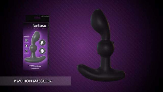 Pipedream Anal Fantasy Collection P-Motion Massager Πρωκτικός Δονητής Μαύρος 13.5cm