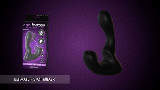 Pipedream Anal Fantasy Elite Collection Ultimate P-Spot Milker Анален вибратор Черен 14см