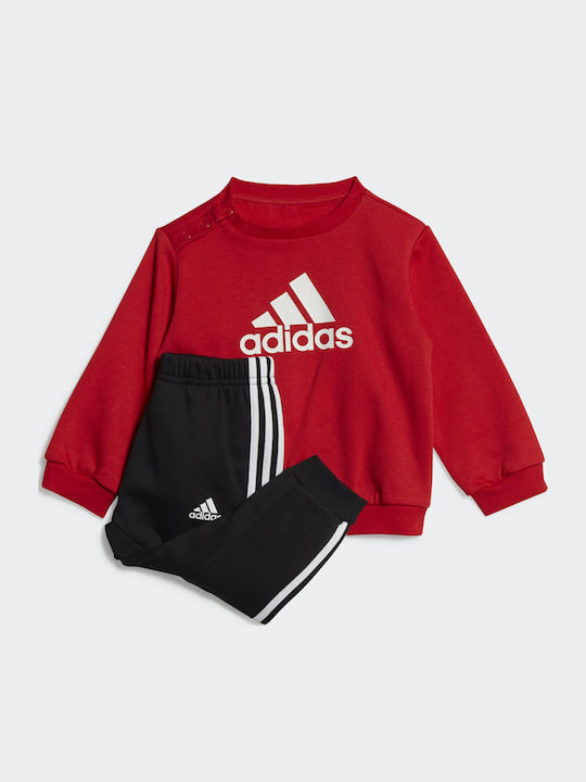 Kids Sweatpants Set Red 2pcs Badge of Sport