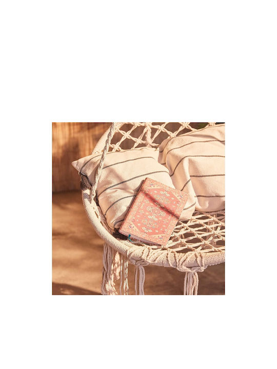 Boho Κρεμαστή Κούνια Πολυθρόνα Rattan Λευκό Αντοχής έως 110kg Μ80xΠ83xΥ135cm