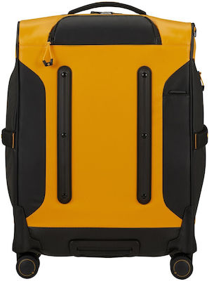 Samsonite Ecodiver Cabin Travel Suitcase Fabric Yellow with 4 Wheels Height 55cm.